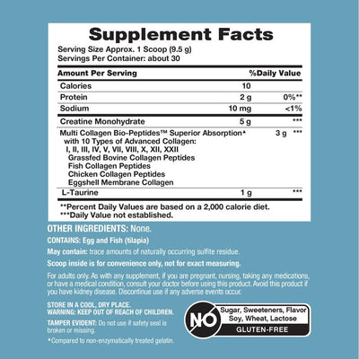 Creatine + Multi Collagen Bio Peptides
