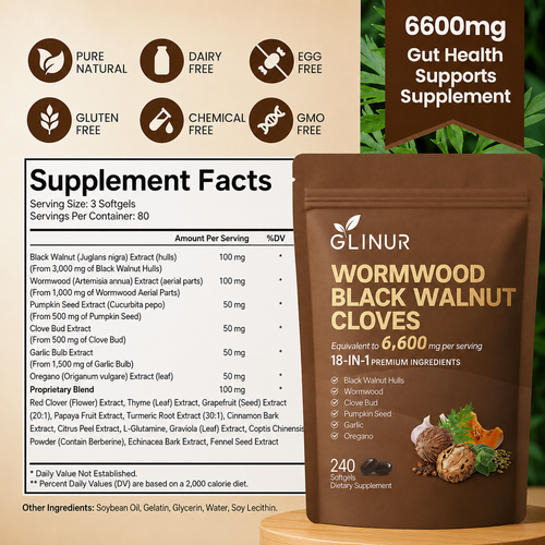 Wormwood Black Walnut Cloves