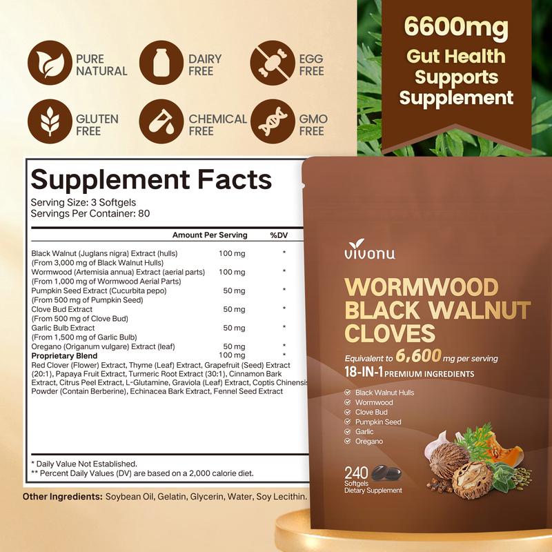 Wormwood Black Walnut Cloves