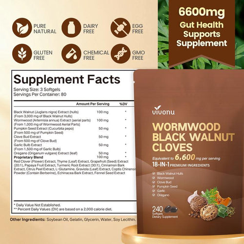 Wormwood Black Walnut Cloves