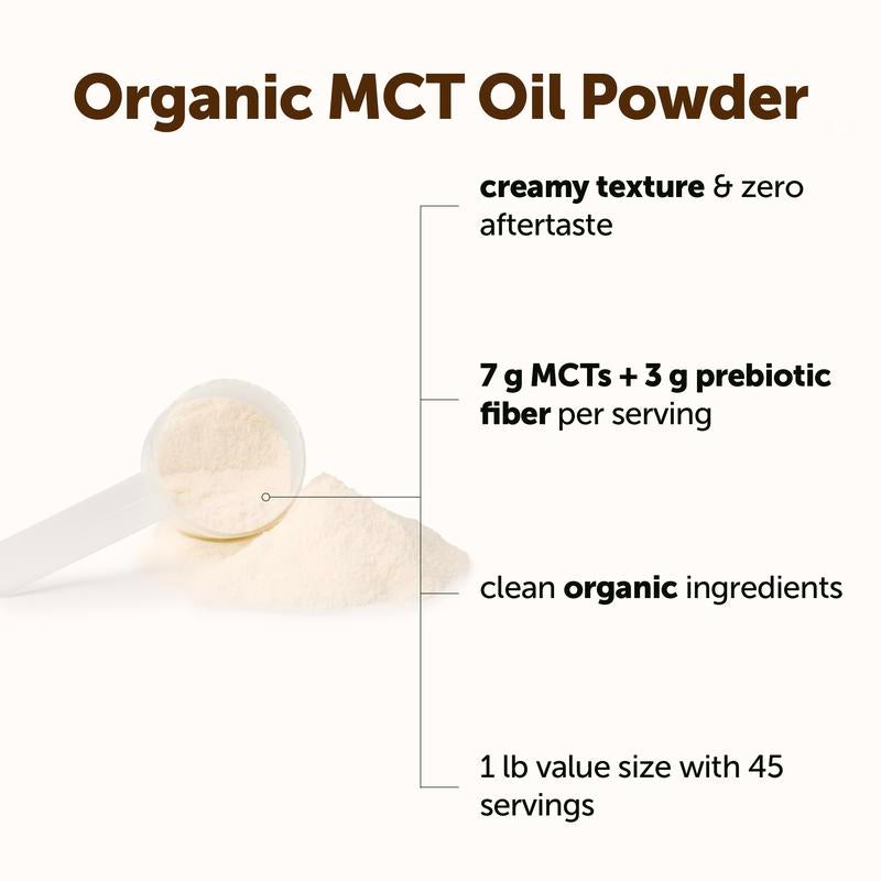 Organic MCT Oil Powder For Lasting Energy & Mental Clarity