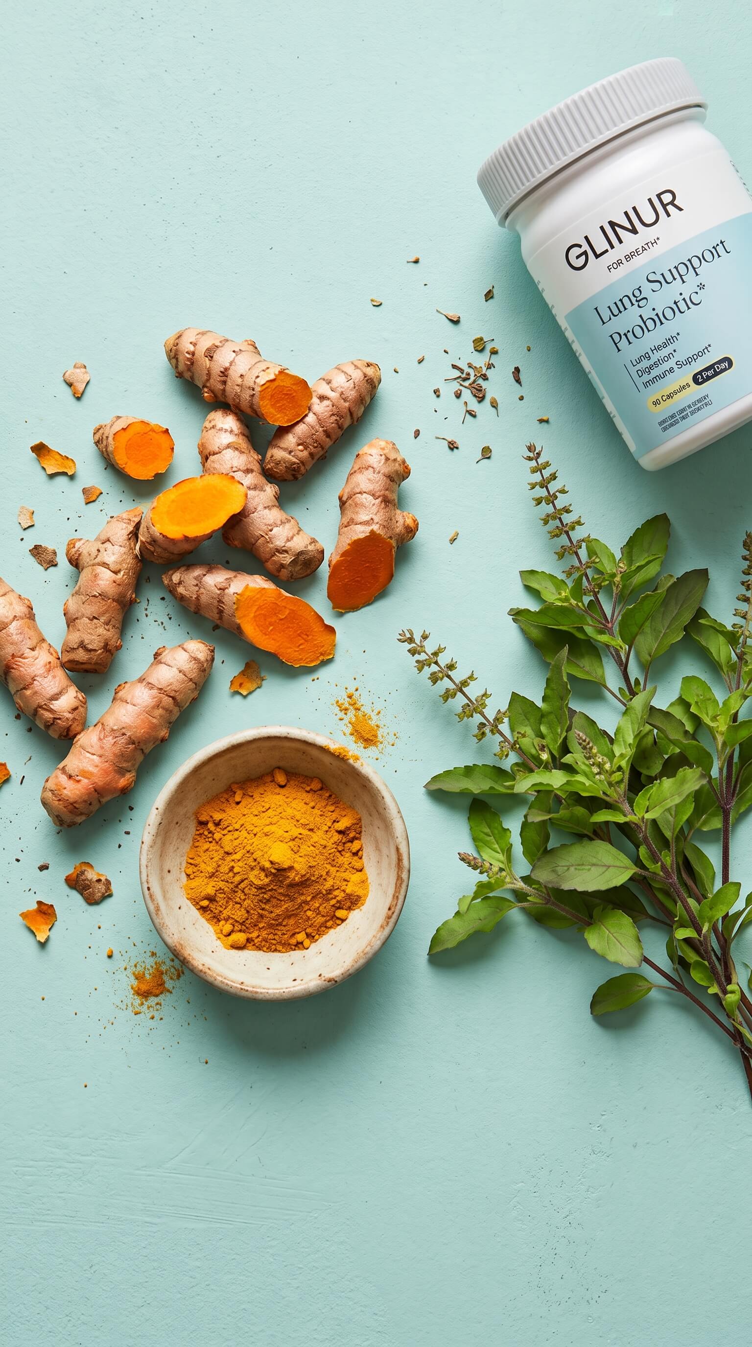 Turmeric and Holy Basil