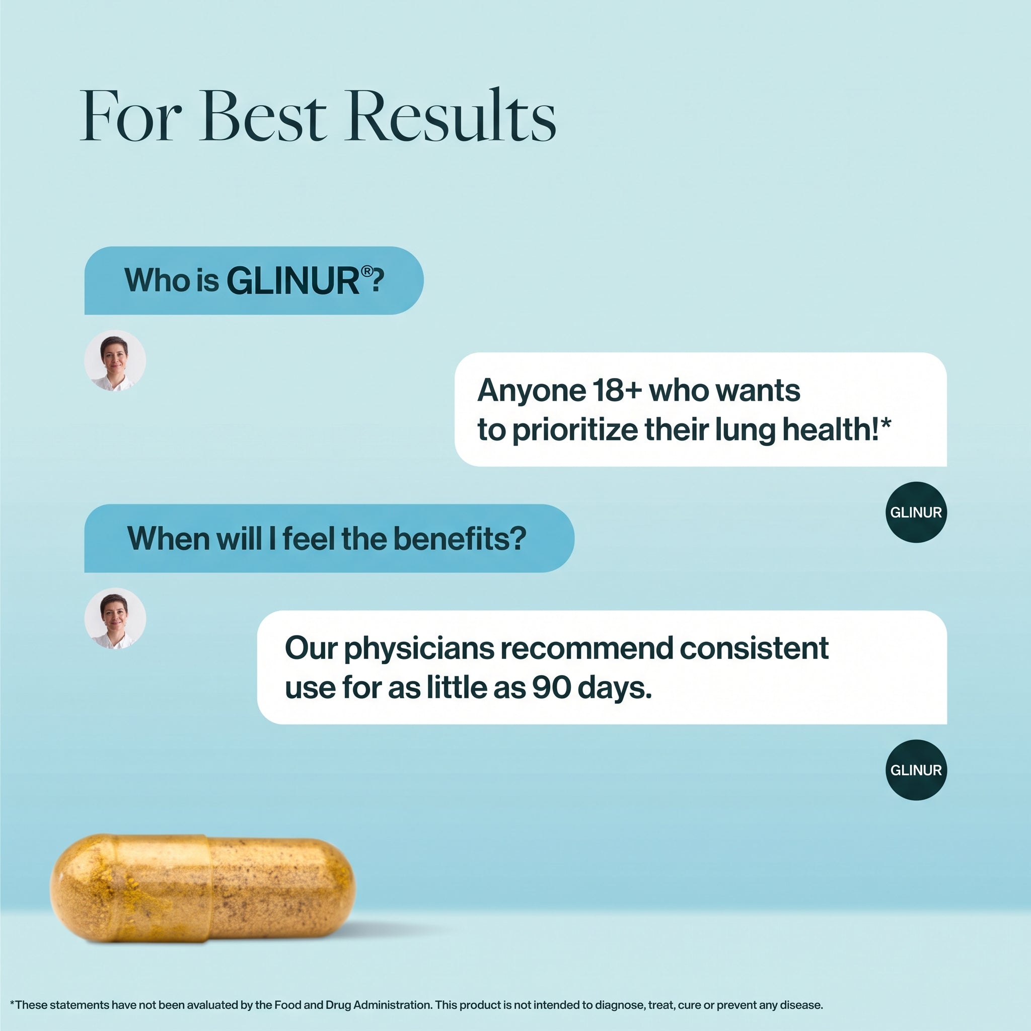 Glinur Lung Support Probiotic